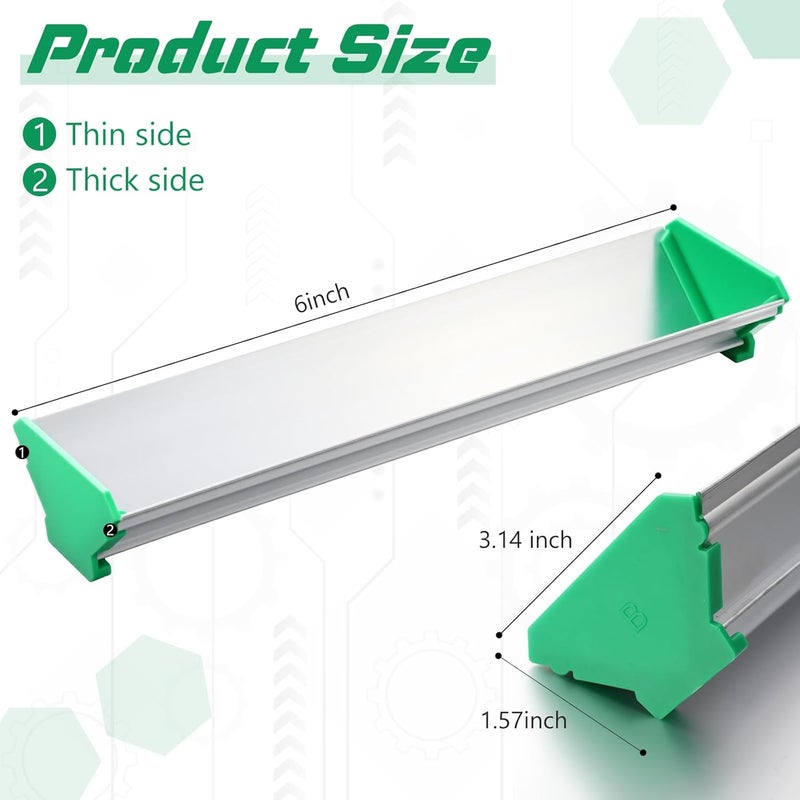 Threlaco 6'' Dual Edge Aluminum Emulsion Scoop Coater for Silk Screen Printing Coating Tool Photo Screen Printing Supplies - Image 2